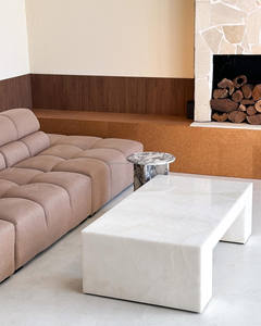 Tavolo da caffè in <span class=keywords><strong>marmo</strong></span> onice bianco su misura per il salotto <span class=keywords><strong>tavolino</strong></span> rettangolare in <span class=keywords><strong>marmo</strong></span> di giada onice - Product Image 5