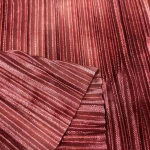 Tela plisada con estampado a rayas para ropa, máquina de pliegues con estampado de TIE-dye, <span class=keywords><strong>issey</strong></span> miyake, venta al por mayor, verano 2023 - Product Image 1