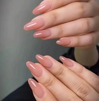 Ongles press-on brillants à haute brillance, forme carrée moyenne, qualité supérieure, grande résistance, ABS, logo personnalisé, vente en gros