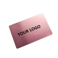 Individuelle Lasergravur Logo Luxus Edelstahl NFC-Chip RFID Wasserdichte Hotel-Mitgliedschafts-Visitenkarten