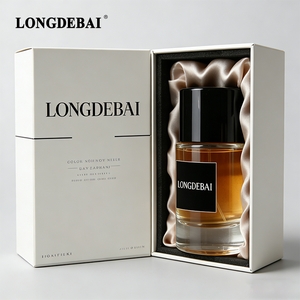 Botella de Perfume de Vidrio Transparente Cilíndrica Ecológica de 30ml 50ml 100ml 200ml con Pulverizador y Tapa Cilíndrica - Product Image 6