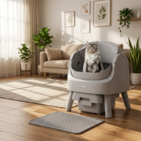 AutoScooper 11 Bac à litière pour chat intelligent et automatique à nettoyage automatique, conception à ouverture supérieure, capteurs infrarouges multiples, contrôle des odeurs, Plug & Play pour