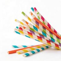 Pailles à boire jetables personnalisées en PLA, écologiques, de qualité alimentaire, biodégradables, recyclables, certifiées, en plastique et en papier