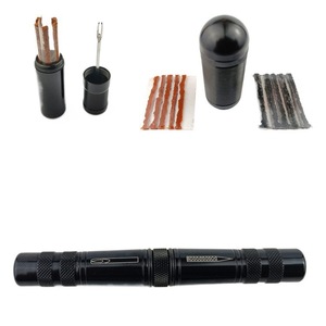 Kit de Reparación de Neumáticos de Bicicleta, Portátil, Metálico, Herramientas de Reparación de Emergencia para Neumáticos sin Cámara, Paquete Combinado - Product Image 1