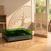 Graveur laser à diode de bureau 20W, 400x380mm, spot de 0,15mm, précision de 0,01mm, pour bijoux, bois, acrylique, fabrication de cadeaux