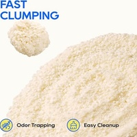 Litière pour chat biodégradable non traçable à base de manioc, ultra-fine, douce pour les pattes, forte absorption des odeurs et désodorisante