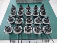 Controlador de Joystick con Efecto Hall CITOON JS04 5V, Compacto, para Miniexcavadora, Minicargadora, Piezas de Maquinaria de Construcción, Color Negro