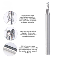 Fraise à bout arrondi polie à 4 cannelures pour aluminium, alliage de cuivre, usinage CNC haute vitesse OEM/ODM