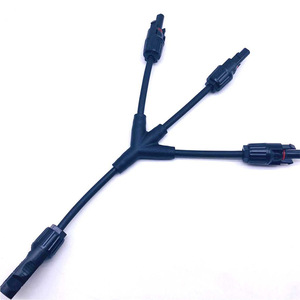 Adaptateur PV 6 Square One-Three Patch pour câble de connexion <span class=keywords><strong>MC4</strong></span> Clip rapide en forme de Y mâle/femelle 50A DC 2P _ pins pour l'alimentation - Product Image 3