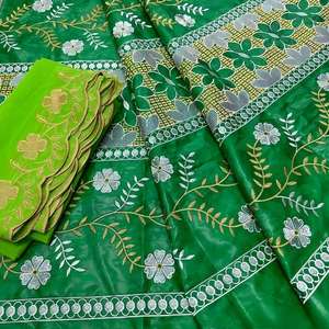 قماش بازين ريتش جاكار منسوج عالي الجودة 5+2 ياردة فيتكس بازين ريتش عرض كبير مطرز للستائر والفساتين للفتيات - Product Image 2