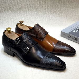 Autumn Men's Luxurious Cowhide Casual Dress <b>Shoes</b> Lace-Up Closure Pointed Toe <b>Height</b> <b>Increasing</b> Feature Elegant Business Oxford - Product Image 6