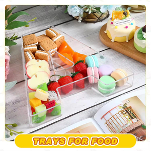 حروف مخصصة حروف قابلة للتعبئة من الأكريليك علبة حلوى طعام علبة أكريليك حروف ورقم وجبة خفيفة - Product Image 3