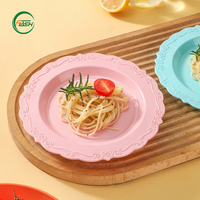Assiettes empilables en plastique PP, 5/6/7/8/9/10 pouces, plateaux de service légers pour barbecue, camping, pique-nique, fête