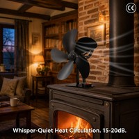 Ventilador Termoeléctrico para Estufa de Leña, Sin Electricidad, Silencioso, Circulador de Aire Caliente, Calentador de Habitación, Venta al Por Mayor