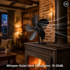 Ventilatore Termoelettrico Silenzioso per Stufa <span class=keywords><strong>a</strong></span> <span class=keywords><strong>Legna</strong></span>, Senza Elettricità, per Caminetto, Circolatore d'Aria Calda, Riscaldatore per Ambienti - Vendita all'Ingrosso - Product Image 4