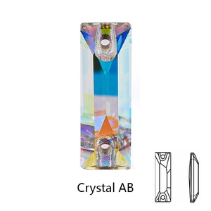 Perles en vrac de qualité K9 OLeeya, strass en cristal AB à coudre, pierres en verre sans plomb à dos plat pour accessoires de couture - Product Image 3