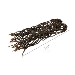 Extensión de cabello de ganchillo envuelto en fibra de alta temperatura del fabricante africano Diosa Mariposa Locs Cabello sintético - Product Image 2