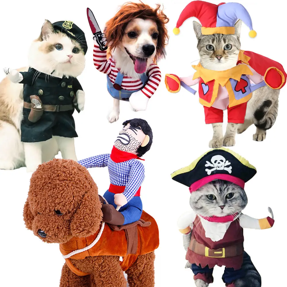 Amazon Funny Halloween Christmas Suits Pet Costume Cosplay for Cat and Small Dog Clothing