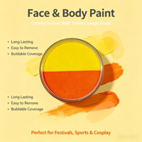 Ensemble de peinture pour le visage et le corps pour enfants, multi-rayures arc-en-ciel, écologique, non toxique, à base d'eau, pour le carnaval, Halloween, art corporel