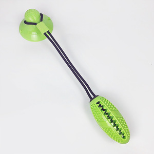 Mascota de la succión de la Copa con fugas de perro de juguete de la bola Molar Rugby falta Pet Molar - Product Image 3