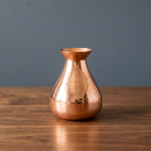 <b>Copper</b> Plated Iron Lightweight Tabletop <b>Vase</b> for Party - Product Image 1