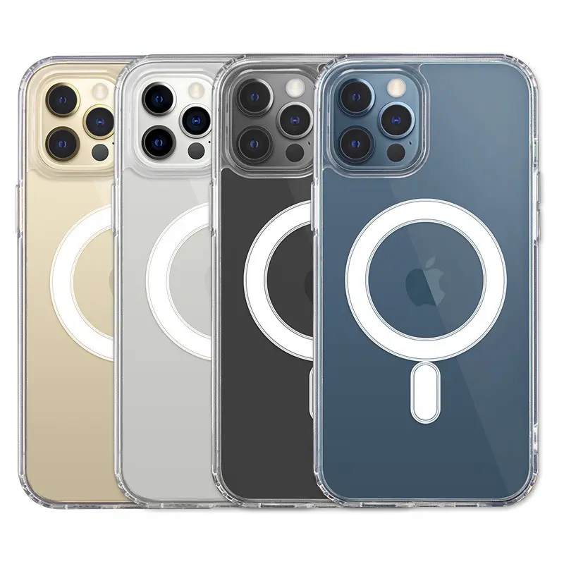 Hard Transparent Case For iPhone 12 13 Pro Max Mini Magnetic Shell For iPhone 13 11 Pro Max XR Xs Max Funda