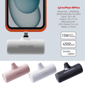 Upgrade High-Density Batterij Cel 4500Mah Capsule <span class=keywords><strong>Power</strong></span> <span class=keywords><strong>Bank</strong></span> Mini 15W Snelle Draagbare Oplader Met Usb C Plug Logo/Grafisch Ontwerp - Product Image 5