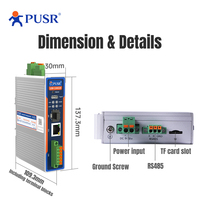 Convertidor de Protocolo PUSR CANopen CAN FD Modbus RTU/TCP/MQTT, 2 CAN Maestro/Esclavo, CAN Ethernet RS485/SFP, Carcasa de Aluminio, CAN528