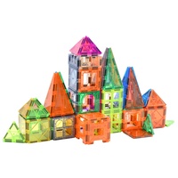 Venta caliente venta al por menor bloques de construcción magnéticos mármol ejecutar Dimensiones personalizadas para juguetes educativos para niños