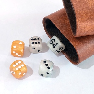 Taza <span class=keywords><strong>para</strong></span> <span class=keywords><strong>Dados</strong></span> de Cuero PU de Gran Tamaño, Color Marrón, sin <span class=keywords><strong>Dados</strong></span>, Agitación Silenciosa, Portátil, 21 Pulgadas, <span class=keywords><strong>para</strong></span> Backgammon - Product Image 3