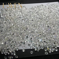 Moissanite ronde blanche glacée en vrac |   0,8-3,0 mm Parfait pour les lignes de bijoux alternatives au diamant