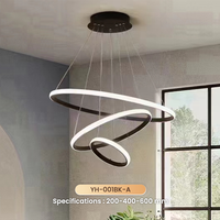 Lustre LED moderne et luxueux Dingdian avec projection d'étoiles, luminaires suspendus pour la décoration intérieure de salle à manger, chambre et salon