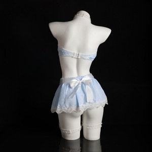 Falda de sirvienta Lemon Story con delantal y ribete de encaje para mujer, disfraz de juego de roles - Product Image 3