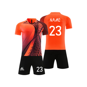 Conjunto de Fútbol con Estampado de Rayas Abstractas Multicolor, Camiseta de Fútbol Transpirable con Cuello en V y Pantalones Cortos para Hombre, Entrenamiento Deportivo Juvenil - Product Image 2