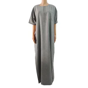 이슬람 셔츠 비 칼라 디자인 남성 아랍 가운 이슬람 드레스