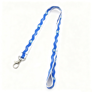 Correa para el Cuello con Logotipo Personalizado, Impresión a Doble Cara, Cordón de Poliéster PET Sublimado para Porta Tarjetas de Identificación Empresarial - Product Image 1