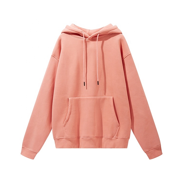 Wholesale Fashion Plus Size Cotton Polyester Blend Fleece Long Sleeve Pullover Women's Hoodies