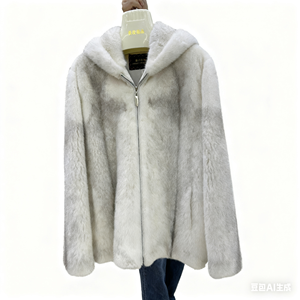 Nuovo Stile 2026: Cappotto in Vera Pelliccia di Visone, Morbido e Liscio, di Alta Gamma, con Cappuccio, Elegante e Lavorato a Mano, di Qualità Superiore - Product Image 5