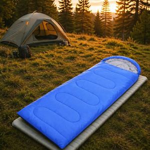 Saco de Dormir con Capucha, de Poliéster 170T y Algodón Hueco, Portátil y Plegable para Senderismo al Aire Libre - Product Image 2