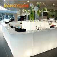 Comptoir de Bar LED Étanche 16 Couleurs pour Extérieur, Idéal Discothèques Pistes de Danse Parcs, Mobilier de Fête, en PE Moderne RVB LED, 25KG