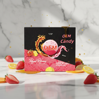 Boîtes à bonbons au miel de conception OEM avec pelliculage mat, gaufrage et impression dorée éphémère pour l'alimentation