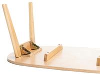 Charnière pliante autobloquante à 90 degrés pour chaises et tables Pieds pliables en acier inoxydable pour usage en cuisine