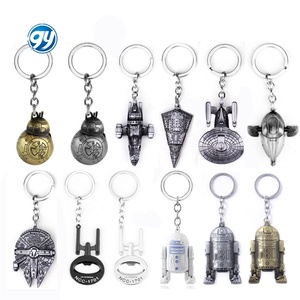 GY Vente directe d'usine Film personnalisé Starwars <span class=keywords><strong>Yoda</strong></span> <span class=keywords><strong>Mandalorian</strong></span> Ouvre-bouteille de bière Porte-clés Autres porte-clés - Product Image 2