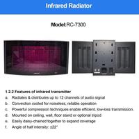Système de Console Casque IR sans Fil pour Cabine d'Interprétation Dispositifs de Traduction Simultanée Vidéo-Facilitée pour Conférences
