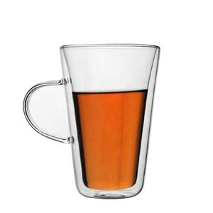 Tasse à café/eau créative en verre borosilicate à double paroi transparente, isolée thermiquement - Product Image 4