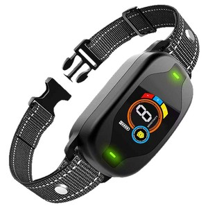 Collier d'entraînement intelligent pour chien, rechargeable, étanche, anti-aboiement avec vibration, choc électrique et signal sonore pour chiens - Product Image 1