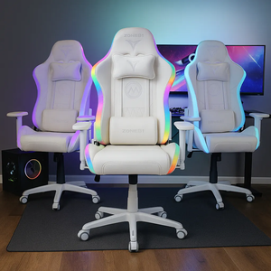 Chaise de jeu complète avec éclairage LED RGB coloré, chaise de jeu avec marquage lumineux - Product Image 1