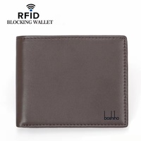 Dompet Kartu Pria Kulit Mikrofiber Lipat Anti Maling RFID Lapisan Poliester 5 Inci Grosir Baru Laris Manis