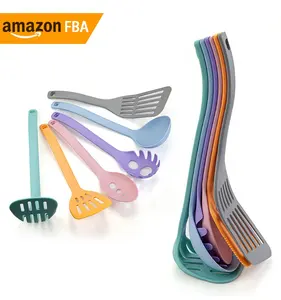 New Product Ideas 2024 Colorful Silicone Kitchen Cooking Utensils Set 6pcs