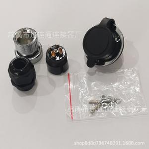 ขั้วต่อการบิน Gx25df25 10 พิน ตัวเรือนทองแดงผสมสังกะสีชุบทอง M25 สำหรับชิ้นส่วนการบิน - Product Image 3